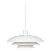 White Danish modern design multilayer pendant lamp / 1970s