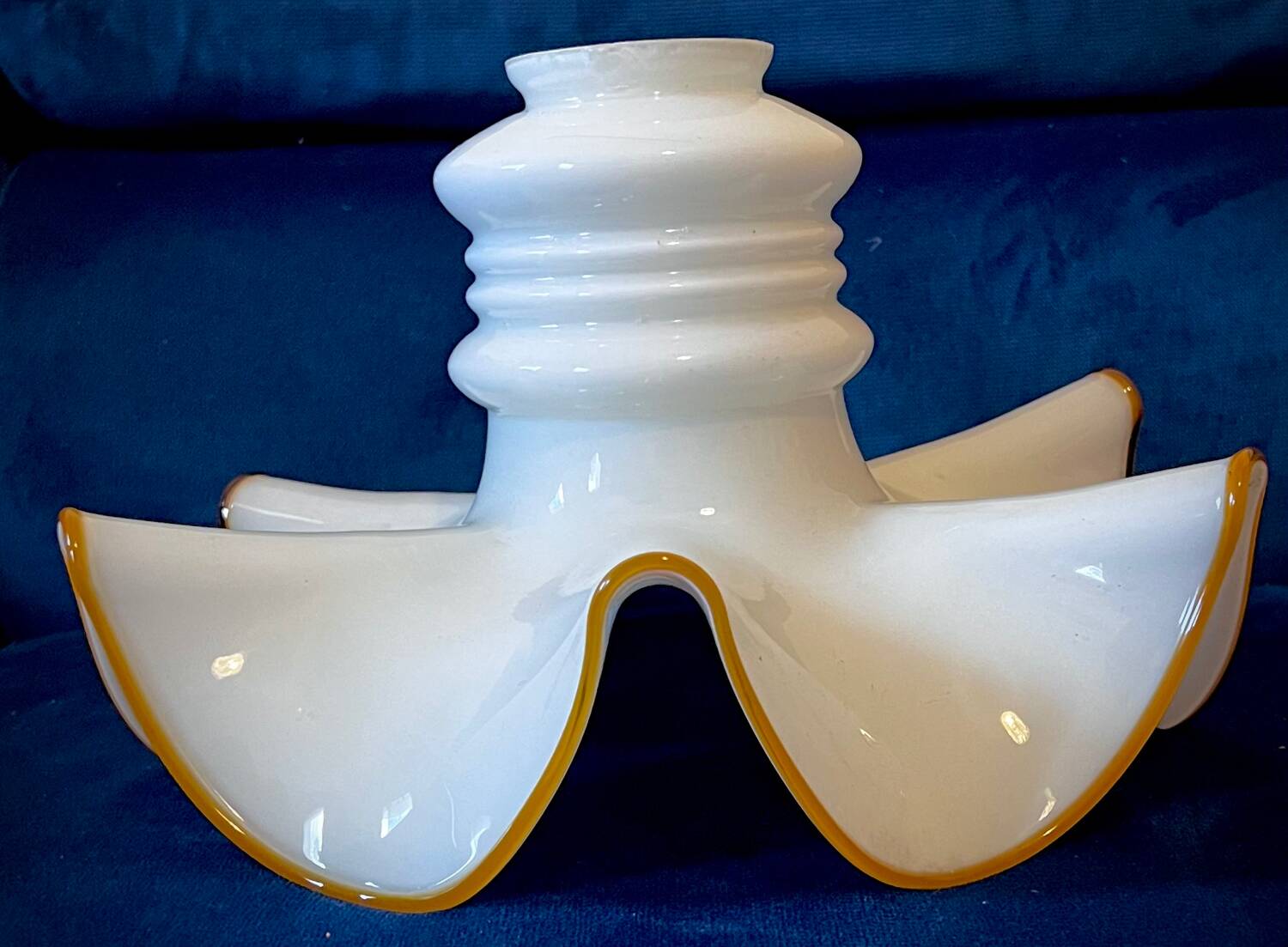 luminaire opaline Murano Art déco