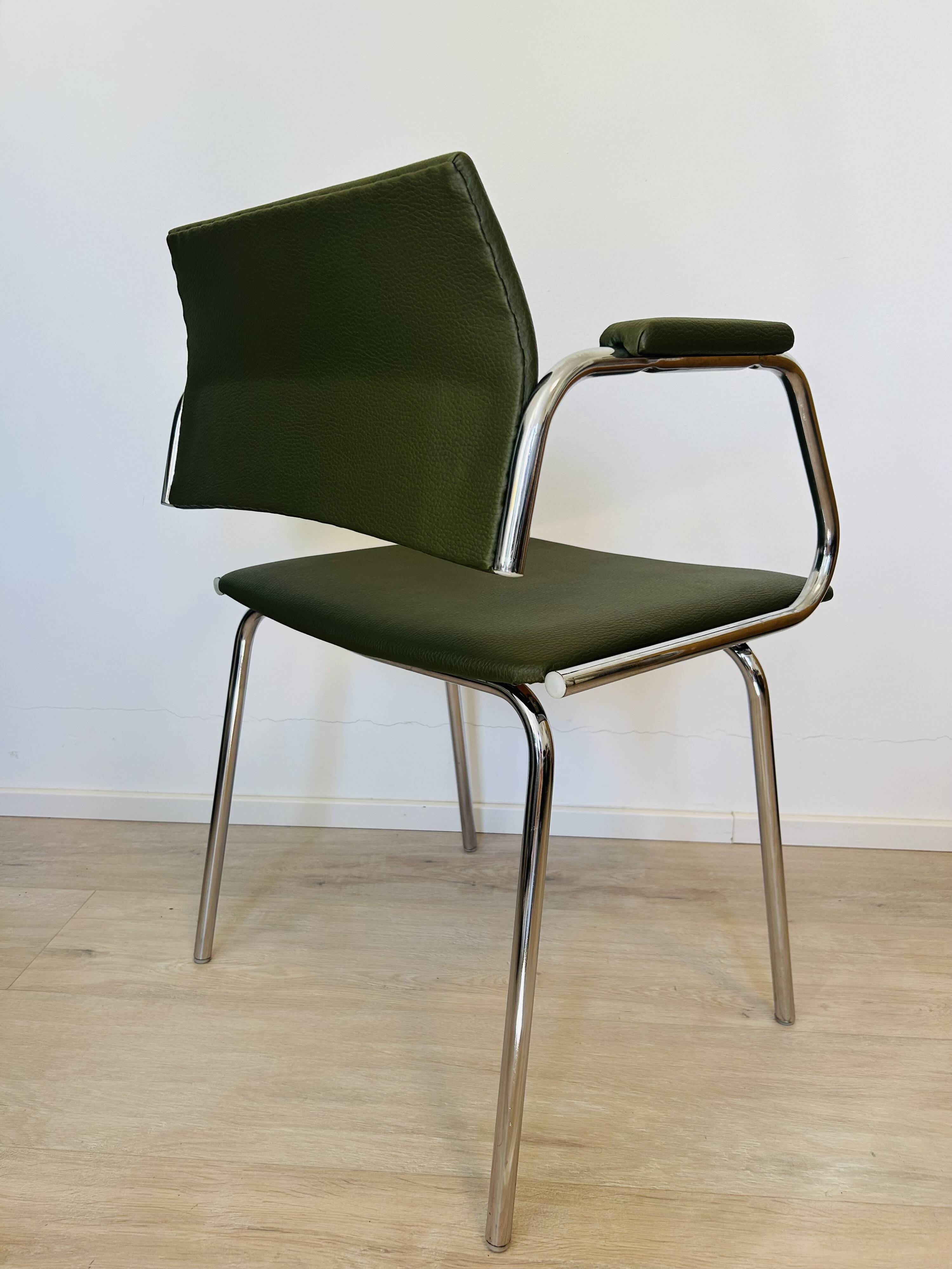 Fully Restored Olive Office Chair by Kovona from Czechoslovakia 1970’s