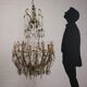 Glass chandelier Italy 20th Century