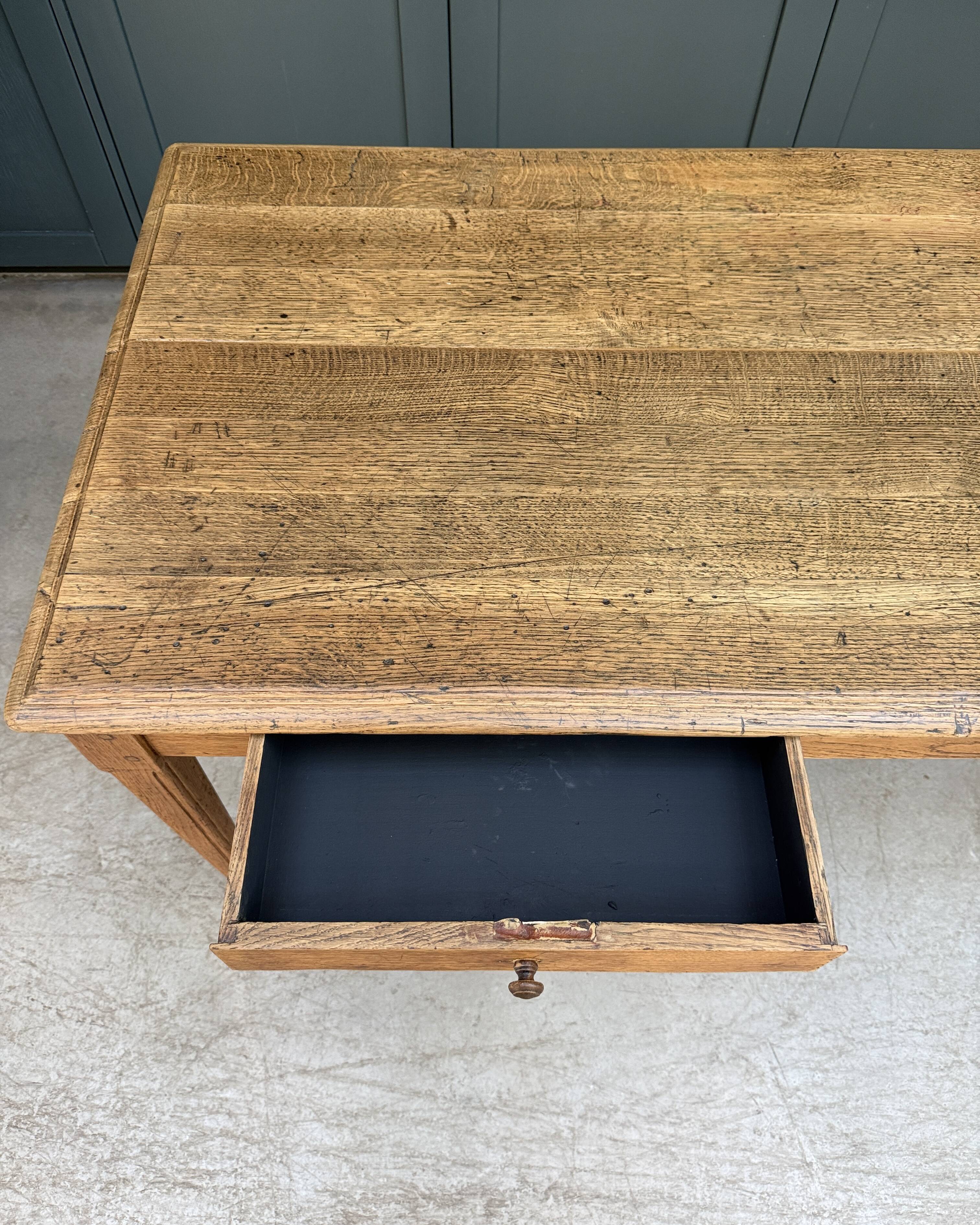 Oak farmhouse table