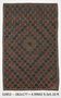 6x9 Green & Red Geometric Vintage Kilim Rug