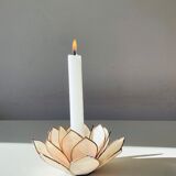 Fleur de lotus nacre et laiton