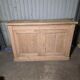 19th-century buffet in solid fir with a chevron top (shallow)