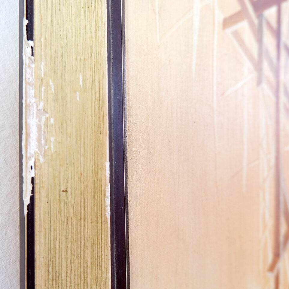 Alix Dufaux - Abstract Geometric painting 1967