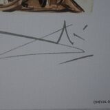 Salvador Dali: Horses - The Trojan Horse, signed lithograph