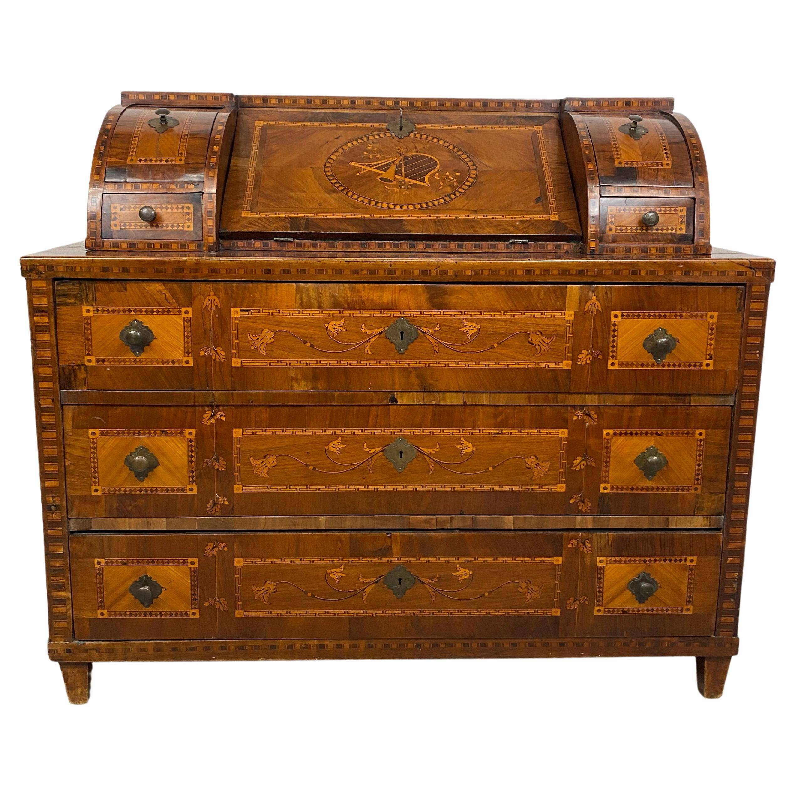Classicist Viennese secretary, around 1790
