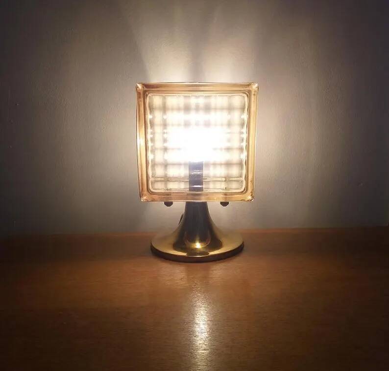 Lampe de table mid-century rare, années 1960