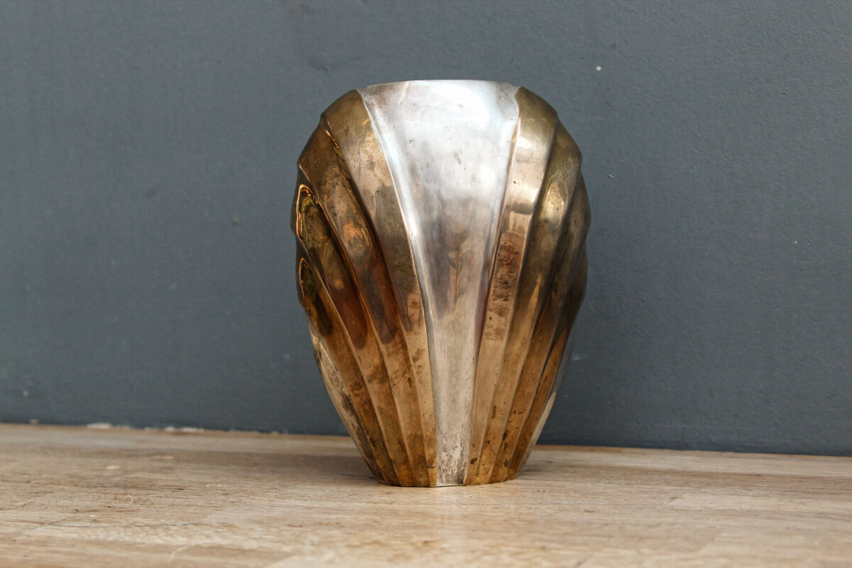 Art Deco metal vase