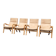 Vintage Danish lounge chairs by Skalma, set of 4.