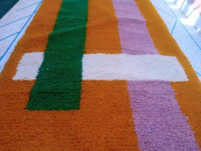 Handmade hallway rug 100cm x 300cm
