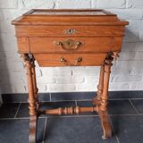 Oak worker and marquetry top