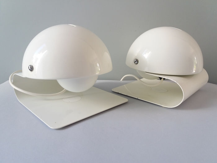 Pair of Guzzini lamps - "Bugia" Giuseppe Cormio