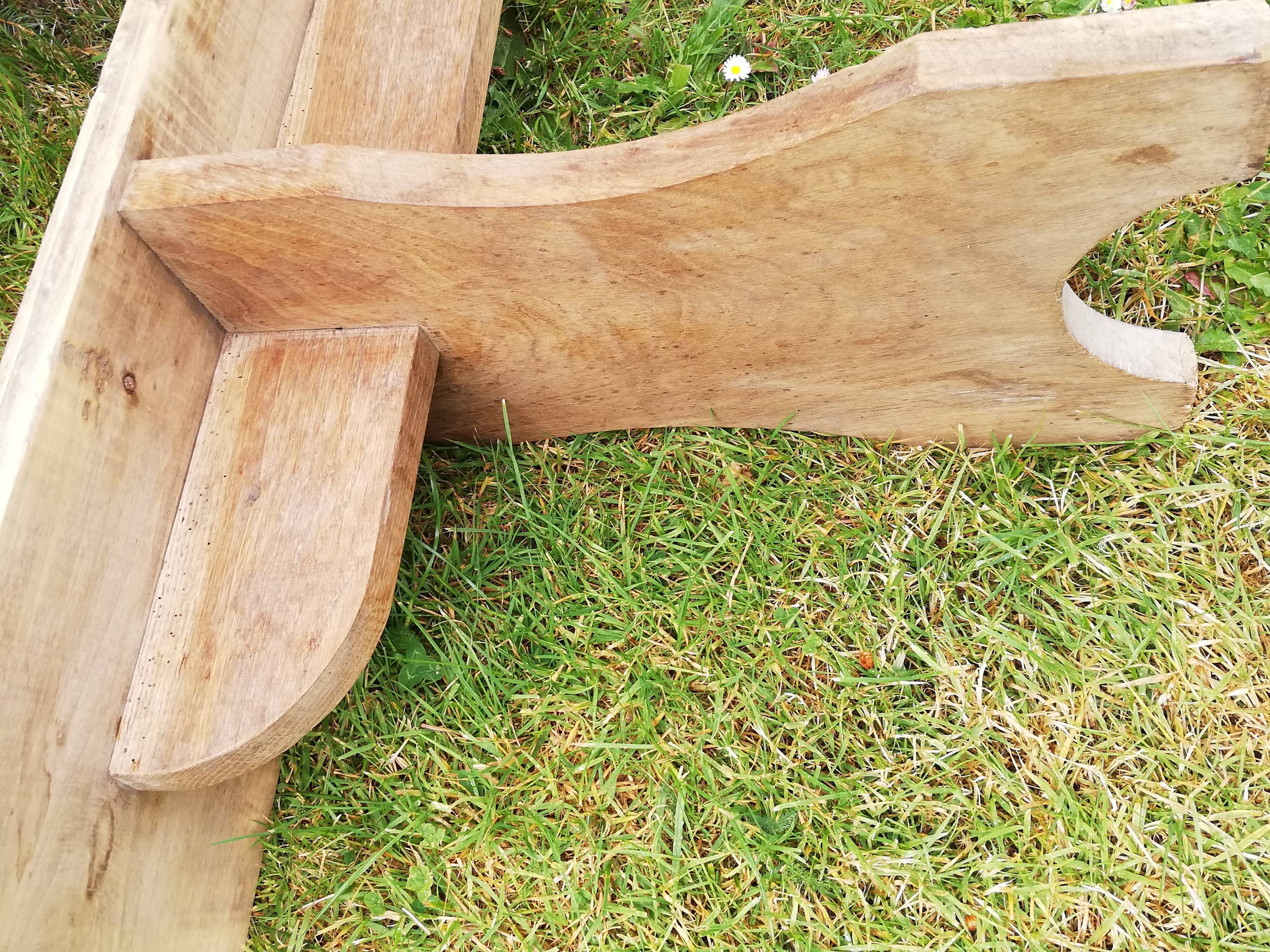 Large model oak farmhouse bench