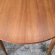 Extendable round table in Scandinavian style made of teak, France circa 1960.