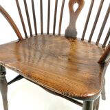 Antique 19th Century Thames Valley Wheel Back Windsor Armchair