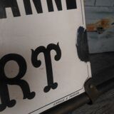 Photographer enamel sign