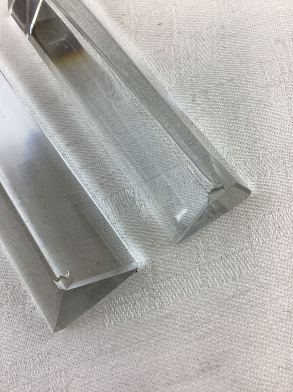 15 porte couteau anciens en cristal baccarat