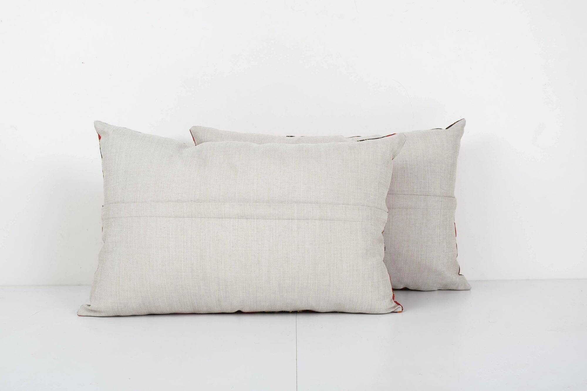 Set of 2 vintage Turkish cushion covers 56x41 cm