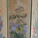 Four-leaf screen with floral decoration oil on canvas 2.40 x 1.69 m