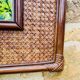 Vintage mirror, bamboo, caning and rattan, circa 1960s
