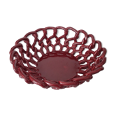 Braided faience basket