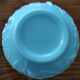 Fair Opaline Vase, Blue/Green, Decorated with Flowers and Foliage.