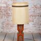 Art Deco Floor Lamp in Oak and Cork, Czech, 1920s