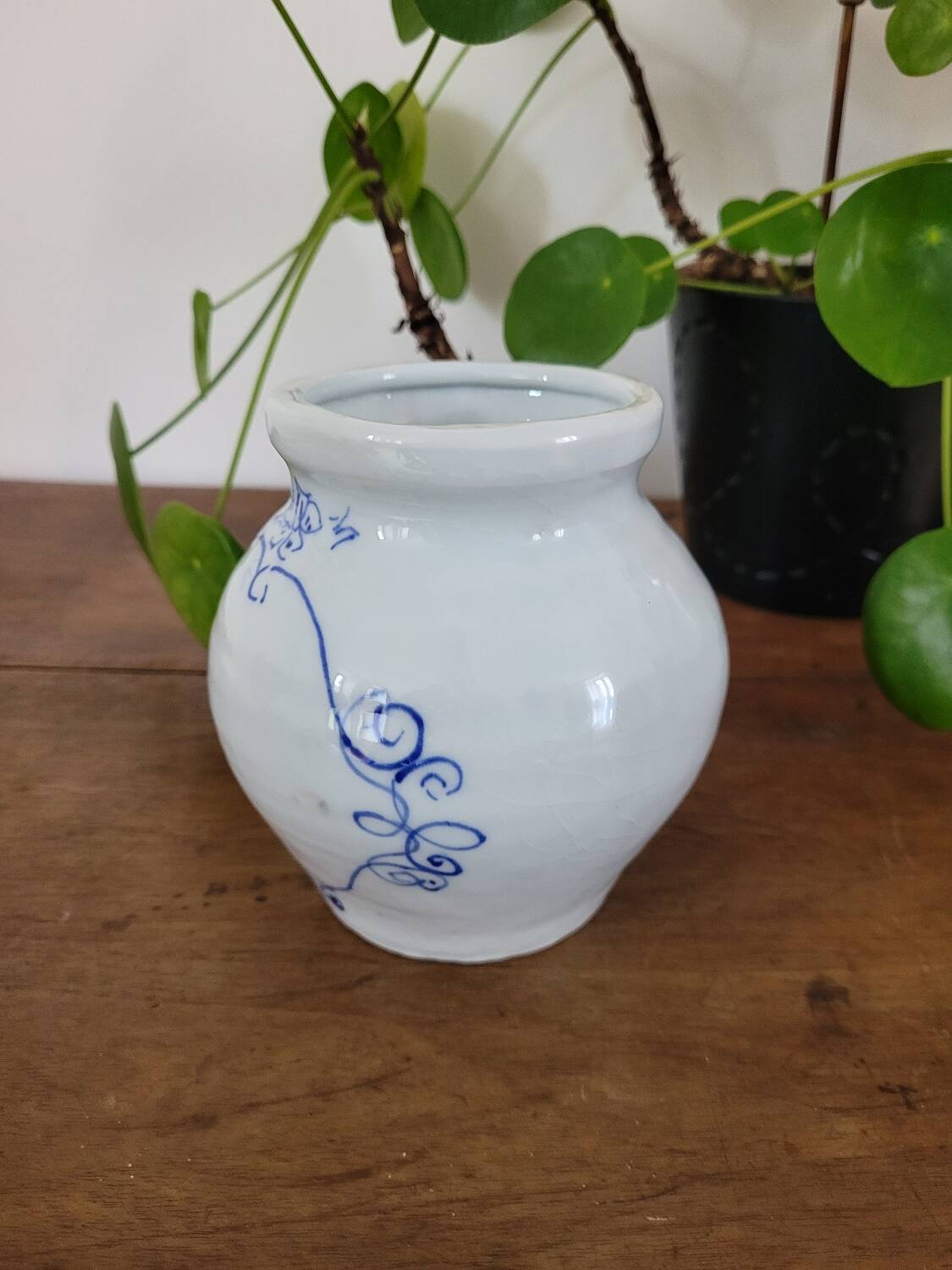 Stoneware mustard pot