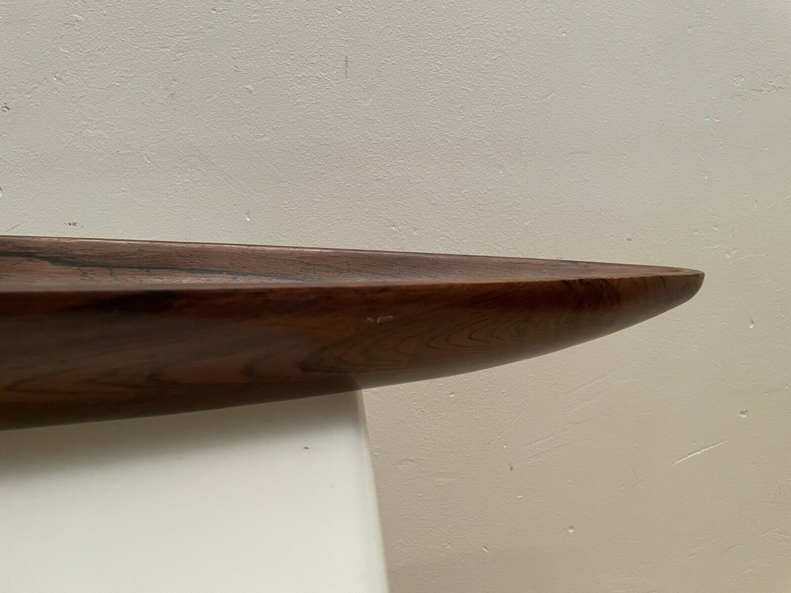 centre de table, pirogue, wood art, Jean Gillon, jacaranda, vintage 70