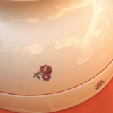 Salad bowl faience floral decoration, 1930