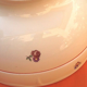 Salad bowl faience floral decoration, 1930