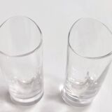 Set of Twelve Crystal Drinking Glasses by A.Mangiarotti for Cristallerie Colle
