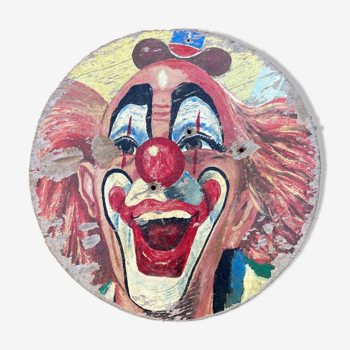 Tableau - Portrait de clown - affichage cirque