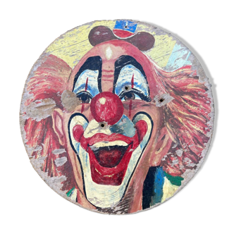 Tableau - Portrait de clown - affichage cirque