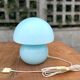 Mushroom lamp whirlpool blue Murano glass