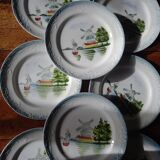 12 dessert plates Saint-Amand