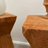 Table d'appoint bois brut