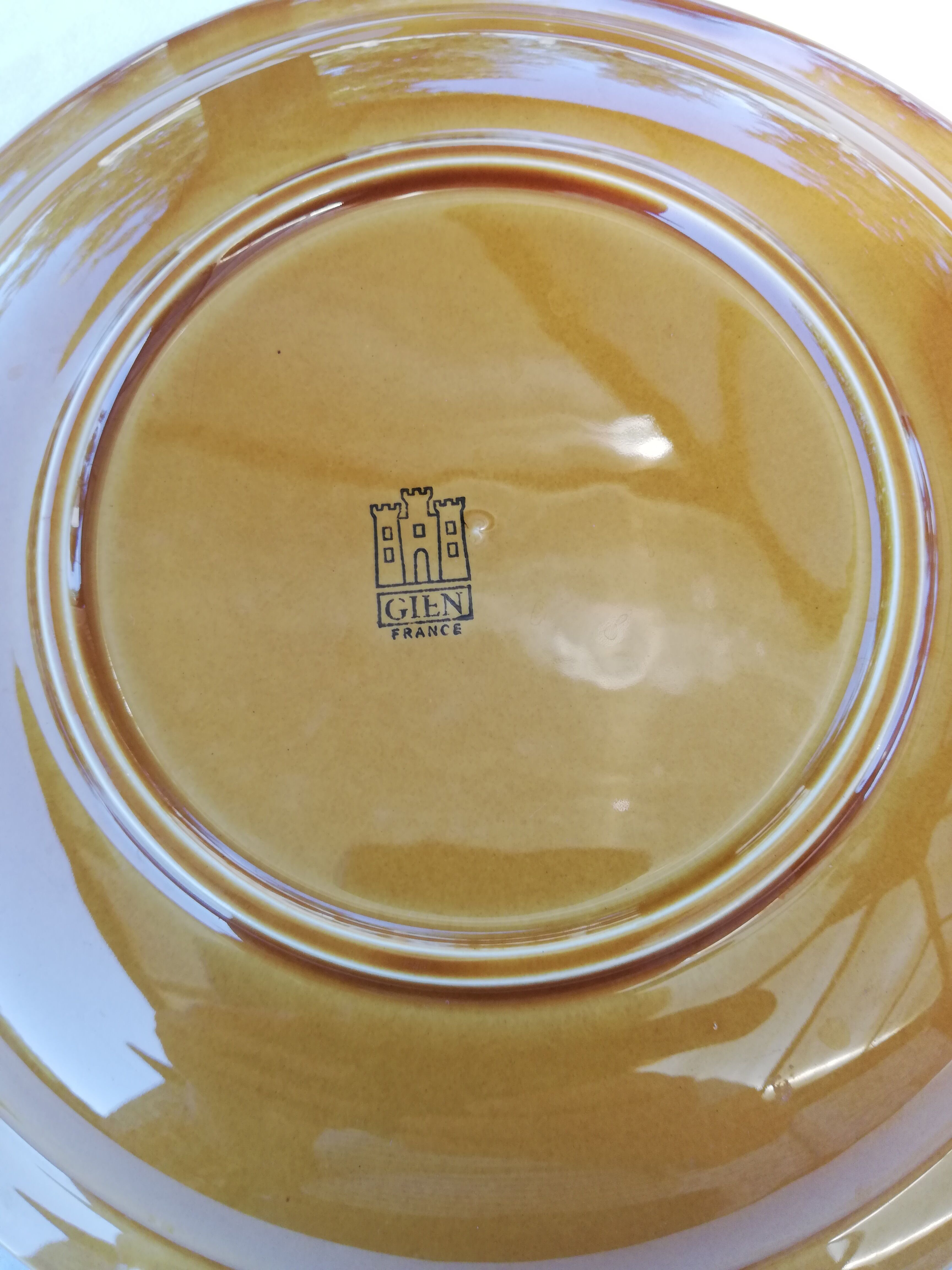 Gien earthenware dinner plates