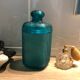 Marcel Franck cotton pot in blue glass 40s