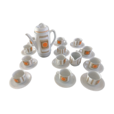 Bareuther porcelain coffee set 14 pieces 1970 waldsassen