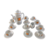 Bareuther porcelain coffee set 14 pieces 1970 waldsassen