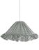 Emilia "small green squares" conical textile suspension with flounce