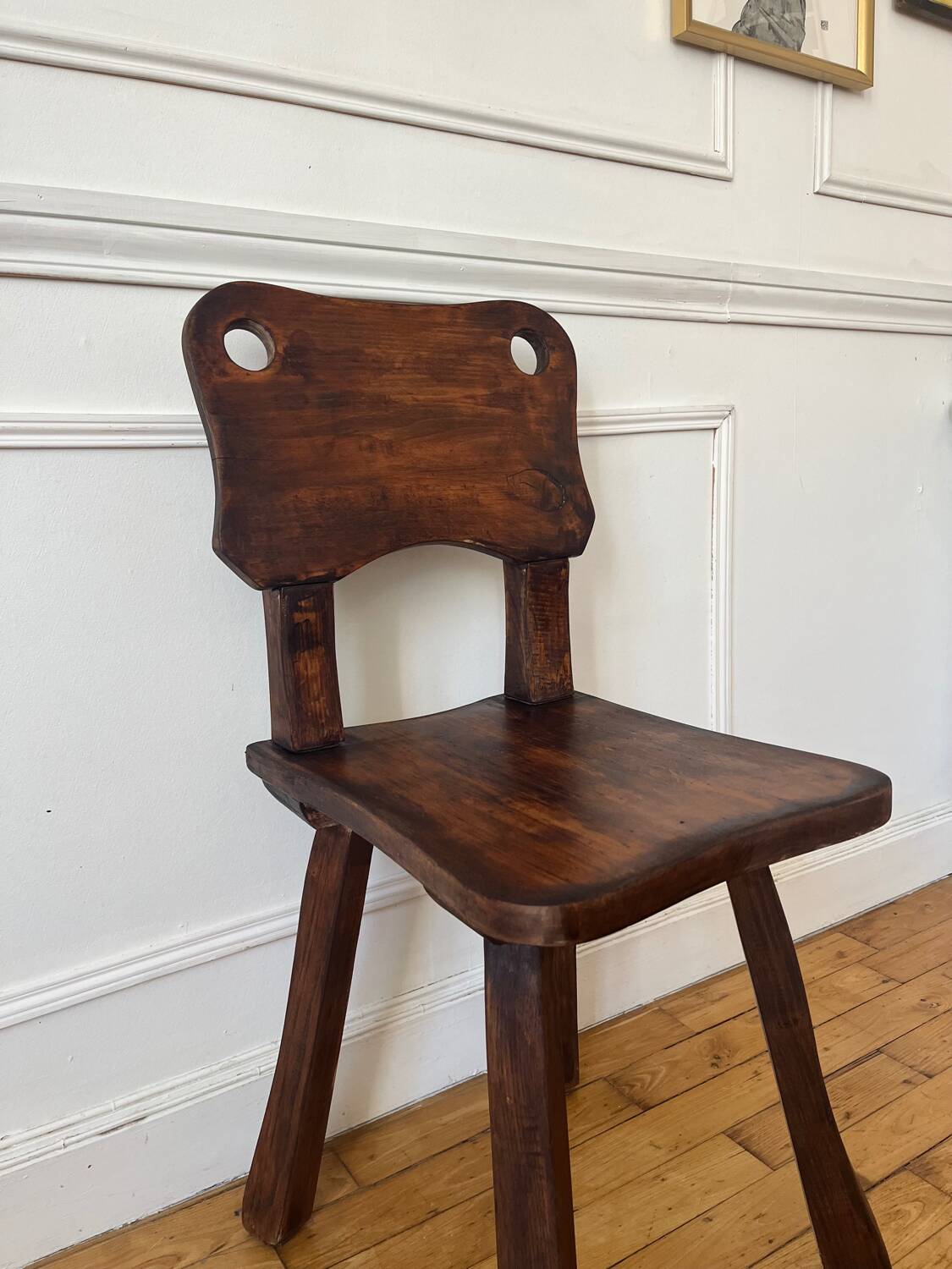 Rustic and brutalist chair