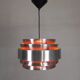 Vintage aluminum pendant lamp, Lakro Amstelveen, 1960s