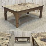 Coffee table in fir early XXth