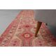 1970s Turkish Hand-Knotted Wool Cotton Pink Runner Rug 80x310