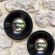 Pair of witch mirrors Napoleon III, 12cm, antique glass, curiosity, antique, black