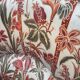 Fauteuil crapaud satin fleuri ancien