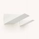 Pair of vintage wall sconces, matte white metal, France, 1970.